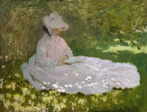 Monet: Springtime, 1872. /Noil On Canvas, Claude Monet, 1872. Poster Print by Granger Collection - Item # VARGRC0433769