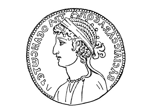 Cleopatra Vii (69-30 B.C.). /Nlast Macedonian Queen Of Egypt. Line Engraving After An Ancient Coin. Poster Print by Granger Collection - Item # VARGRC0036483 Cleopatra Vii (69-30 B.C.). /Nlast Macedonian Queen Of Egypt. Line Engraving After An Ancient Coin. Poster Print by Granger Collection - Item # VARGRC0036483