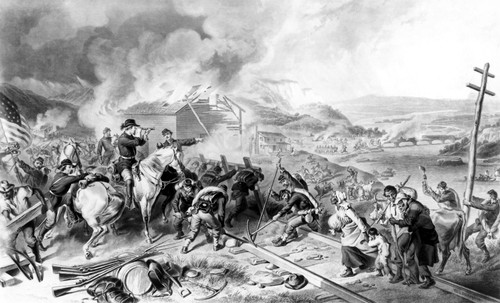 Georgia: Sherman'S March. /Ngeneral Sherman'S March To The Sea Through Georgia, 1864. Contemporary Engraving. Poster Print by Granger Collection - Item # VARGRC0030600