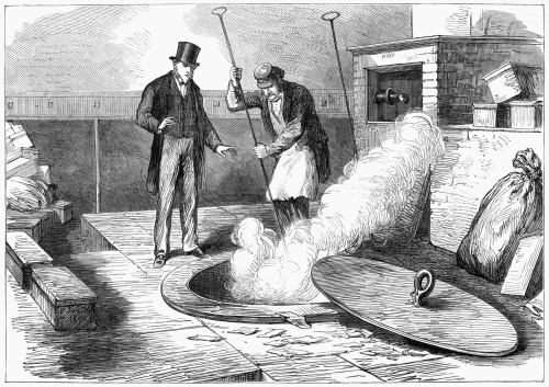 Bank Of England, 1872. /Nthe Burning Of Banknotes Taken Out Of Circulation, At The Bank Of England In London. Engraving, English, 1872. Poster Print by Granger Collection - Item # VARGRC0268376