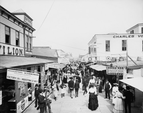 New York: Rockaway, C1905. /Nthe Bowery In Rockaway, New York. Photograph, C1905. Poster Print by Granger Collection - Item # VARGRC0266095 New York: Rockaway, C1905. /Nthe Bowery In Rockaway, New York. Photograph, C1905. Poster Print by Granger Collection - Item # VARGRC0266095