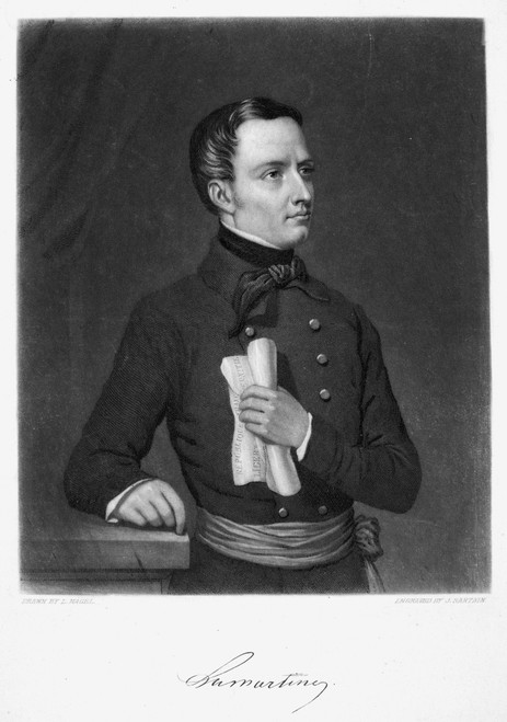 Alphonse De Lamartine /N(1790-1869). Alphonse Marie Louis De Prat De Lamartine. French Poet. Mezzotint By John Sartain. Poster Print by Granger Collection - Item # VARGRC0040605