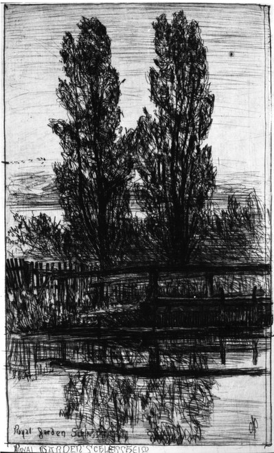 Germany: Poplars. /Npoplars In The Royal Garden At Schleissheim Palace, Near Munich, Germany. Etching, 1879, By Otto H. Bacher. Poster Print by Granger Collection - Item # VARGRC0165848 Germany: Poplars. /Npoplars In The Royal Garden At Schleissheim Palace, Near Munich, Germany. Etching, 1879, By Otto H. Bacher. Poster Print by Granger Collection - Item # VARGRC0165848