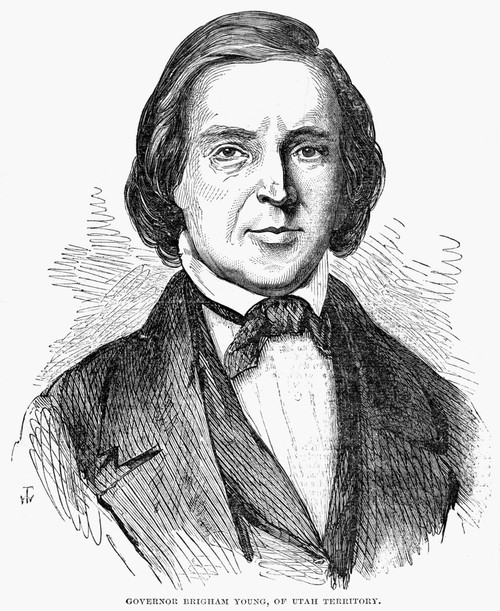 Brigham Young (1801-1877). /Namerican Mormon Leader. Engraving, 1857. Poster Print by Granger Collection - Item # VARGRC0265764