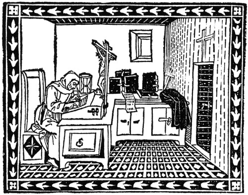 Girolamo Savonarola /N(1452-1498). Italian Dominican Monk And Religious Reformer. Savonarola In His Cell. Woodcut From His Tract, 'De Simplicitate Christianae Vitae,' Florence, 1496. Poster Print by Granger Collection - Item # VARGRC0014310