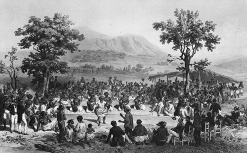 Hawaii: Dance, 1836. /Na Native Hawaiian Dance Ceremony. Lithograph By Barthelemy Lauvergne, 1836. Poster Print by Granger Collection - Item # VARGRC0118080