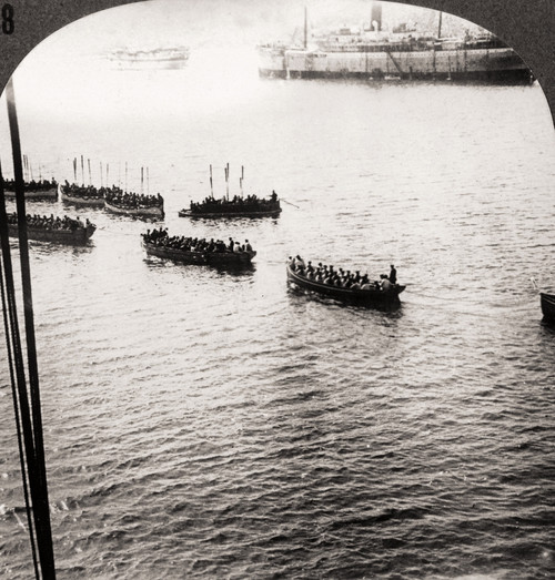 World War I: Dardanelles. /Nstereograph View Of The First Landing Of Allied Forces At Dardanelles In 1918. Poster Print by Granger Collection - Item # VARGRC0004071