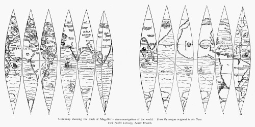 Map Of Ferdinand Magellan'S 1519-1521 Voyage History - Item