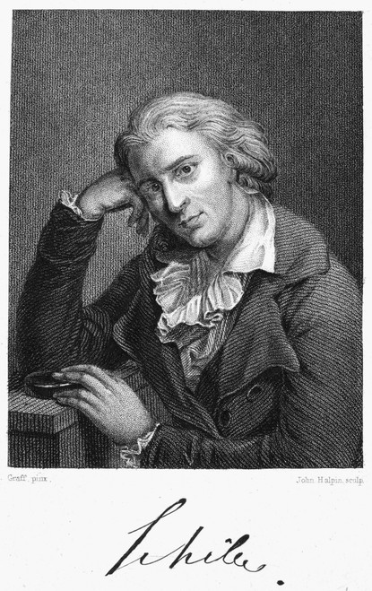 Friedrich Schiller /N(1759-1805). Johann Christoph Friedrich Von Schiller. German Poet And Playwright. Stipple Engraving, English, 1823. Poster Print by Granger Collection - Item # VARGRC0043210