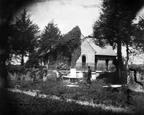 Brady: Blandford Church. /Nblandford Church And Graveyard, Petersburg, Virginia, April 1865. Photographed By Mathew Brady. Poster Print by Granger Collection - Item # VARGRC0090490