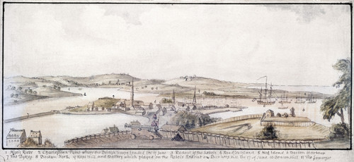 Boston Harbor, 1775. /Nboston Harbor At The Time Of The Battle Of Bunker Hill, 17 June 1775. Contemporary English Or Loyalist Watercolor. Poster Print by Granger Collection - Item # VARGRC0119650