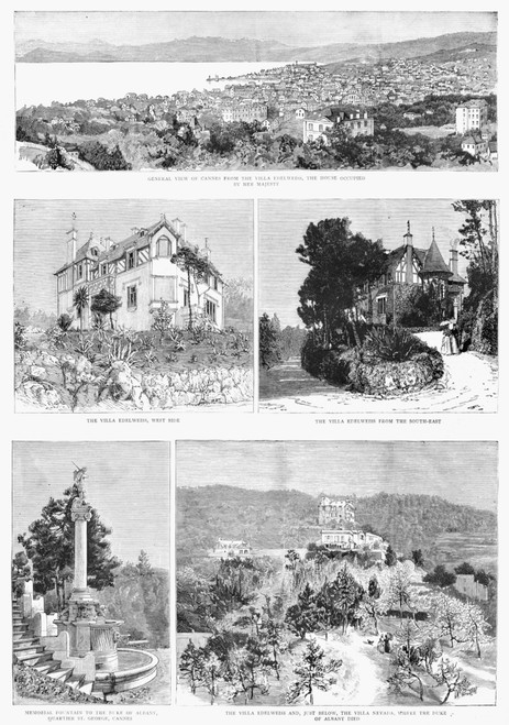 France: Cannes, 1887. /N'The Queen'S Visit To Cannes.' Engraving, 1887. Poster Print by Granger Collection - Item # VARGRC0264972