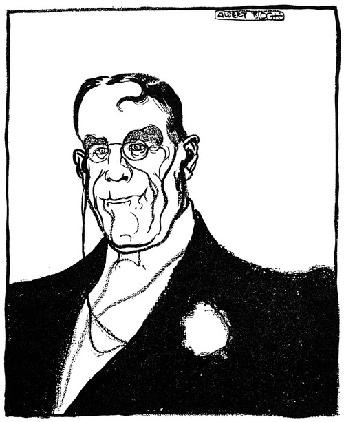 James Whitcomb Riley /N(1849-1916). American Poet. 'The Crown Prince Of American Literature.' Caricature, 1905, By Albert Bloch. Poster Print by Granger Collection - Item # VARGRC0000395