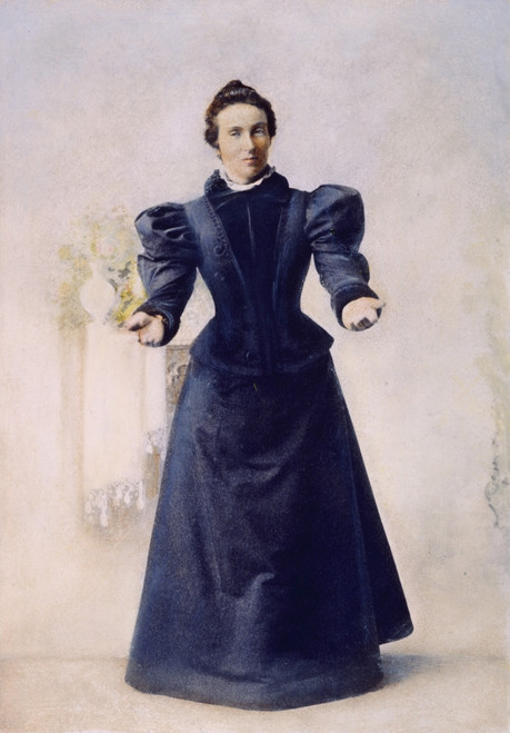 Mary Elizabeth Lease /N(1853-1933). American Reformer. Oil Over A Photograph, C1890. Poster Print by Granger Collection - Item # VARGRC0044811