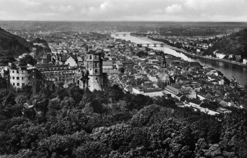 Germany: Heidelberg, C1920. /Nview Of The City Of Heidelberg Including Heidelberg Castle. Photograph, C1920. Poster Print by Granger Collection - Item # VARGRC0433599