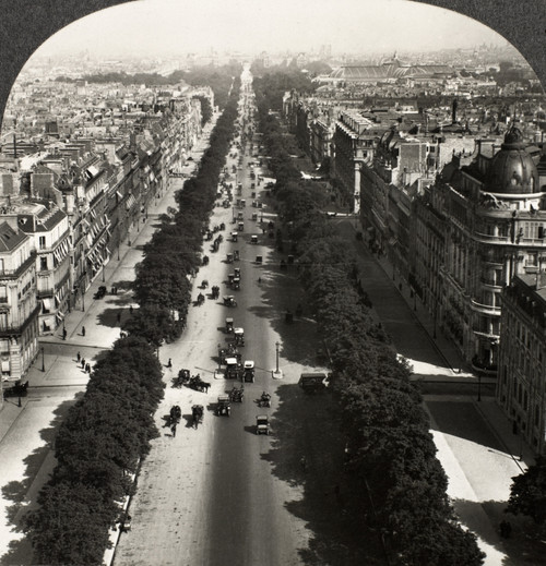 Paris: Arc De Triomphe. /Nview Of The Champs-�lys_Es From Atop The Arc De Triomphe, Paris, France. Stereograph, C1900. Poster Print by Granger Collection - Item # VARGRC0094909