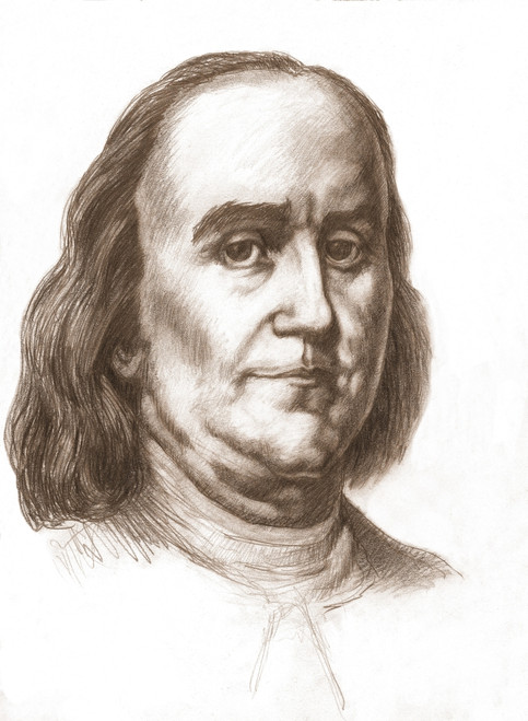 Benjamin Franklin, American Statesman Poster Print by Spencer Sutton/Science Source - Item # VARSCIBW8657