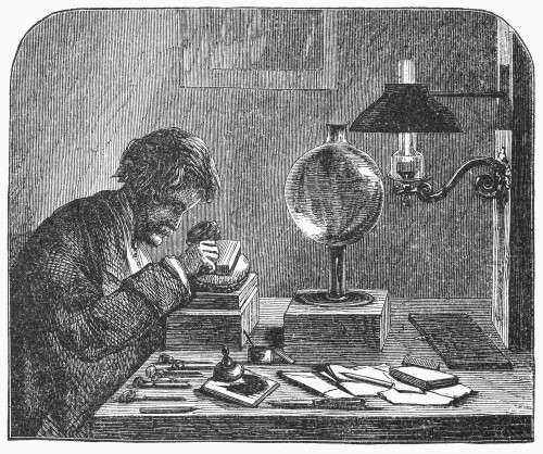 Wood Engraver, 1858. /Na Wood Engraver At Work. Wood Engraving, 1858. Poster Print by Granger Collection - Item # VARGRC0093319