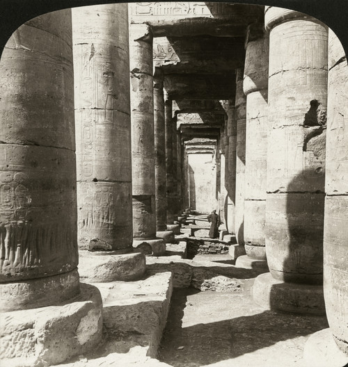 Egypt: Abydos, C1910. /N'The Second Hypostyle Hall, Temple Of Sethos I, Abydos, Egypt.' Stereograph, C1910. Poster Print by Granger Collection - Item # VARGRC0324786