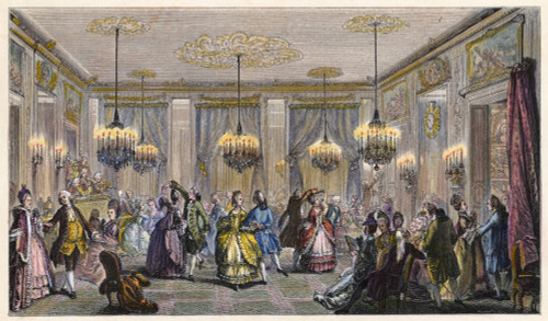 Ball, 18Th Century. /Nthe Fancy-Dress Ball. After An Engraving By Augustin De Saint-Aubin (1736-1807). Poster Print by Granger Collection - Item # VARGRC0008779