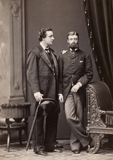 Men'S Fashion, 1880S. /Noriginal Cabinet Photograph From A Studio In Rome, Italy, Of Two Unidentified Men. Poster Print by Granger Collection - Item # VARGRC0093539