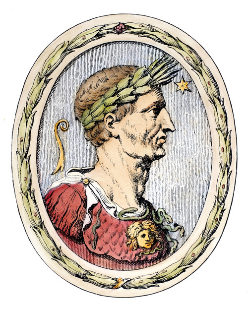 Julius Caesar (100-44 B.C.). /Nroman General And Statesman. Line Engraving. Poster Print by Granger Collection - Item # VARGRC0082686 Julius Caesar (100-44 B.C.). /Nroman General And Statesman. Line Engraving. Poster Print by Granger Collection - Item # VARGRC0082686