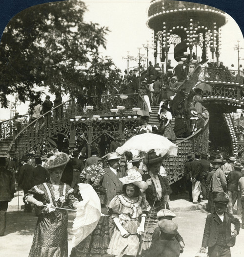 Spain: Feria, C1908. /N'Spanish Society At The "Feria" The Great Annual Fair, Seville, Spain.' Stereograph, C1908. Poster Print by Granger Collection - Item # VARGRC0323588