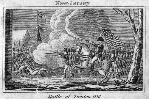 Battle Of Trenton, 1776. /Ngeneral George Washington Leading The Early Morning Attack On Trenton, New Jersey, 26 December 1776. Line Engraving, American, 1829. Poster Print by Granger Collection - Item # VARGRC0036002