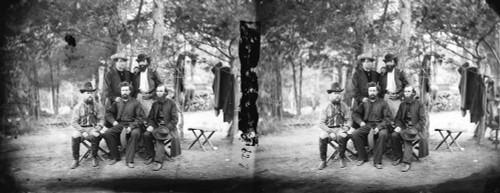 Civil War: Irish Brigade. /Ngroup Of The Irish Brigade In Harrison'S Landing, Virginia. Photograph By Alexander Gardner, July 1862. Poster Print by Granger Collection - Item # VARGRC0409286