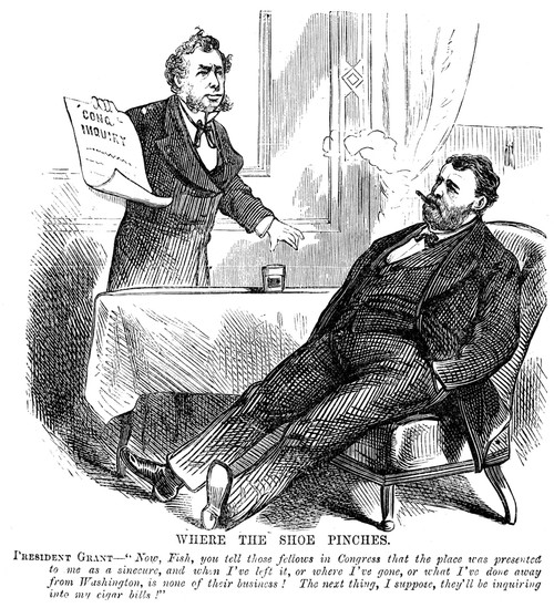 Ulysses S. Grant (1822-1885). /N18Th President Of The United States. An Anti-Grant Cartoon Of 1876. Poster Print by Granger Collection - Item # VARGRC0066892