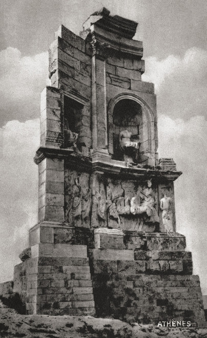 Athens: Monument. /Nview Of The Philopappos Monument, Erected C116 A.D. On Philopappos Hill (Hill Of Muses) In Athens, Greece. Greek Postcard, C1905. Poster Print by Granger Collection - Item # VARGRC0094983
