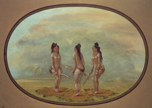 Catlin: Dance. /Nthe Handsome Dance-Goo-A-Give: Oil On Cardboard By George Catlin. Poster Print by Granger Collection