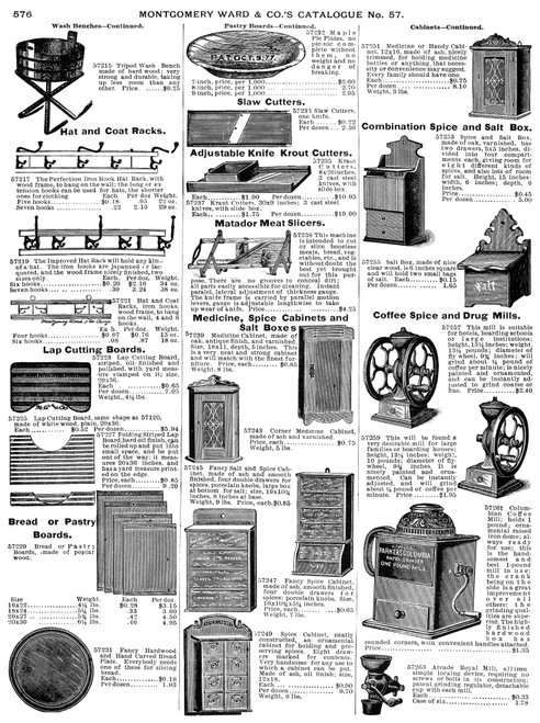 Kitchenware, 1895. /Npage From A Montgomery Ward Catalogue Of 1895. Poster Print by Granger Collection - Item # VARGRC0093198 Kitchenware, 1895. /Npage From A Montgomery Ward Catalogue Of 1895. Poster Print by Granger Collection - Item # VARGRC0093198