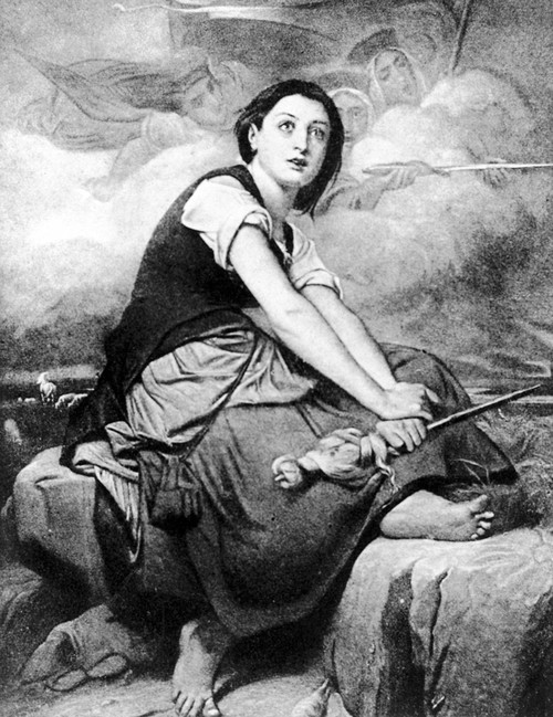 Saint Joan Of Arc /N(1412-1431). French National Heroine. Joan Hearing The Supernatural Voices Commanding Her To Liberate France. Poster Print by Granger Collection - Item # VARGRC0012300