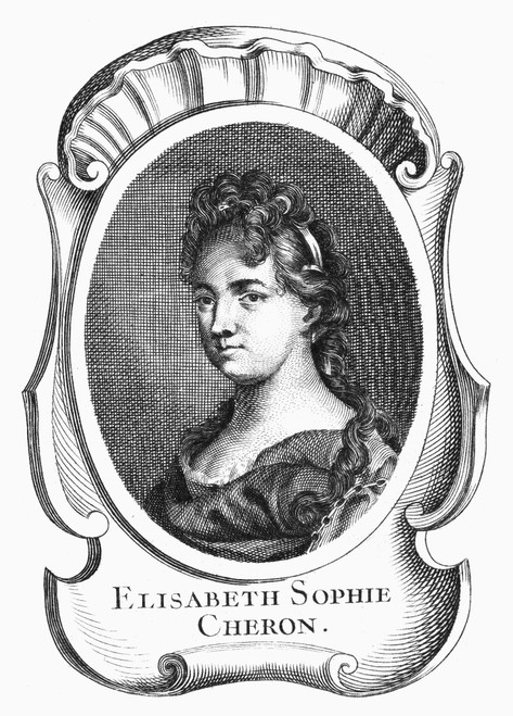 Elisabeth Sophie Cheron /N(1648-1711). French Painter. Copper Engraving, French, 18Th Century. Poster Print by Granger Collection - Item # VARGRC0092599
