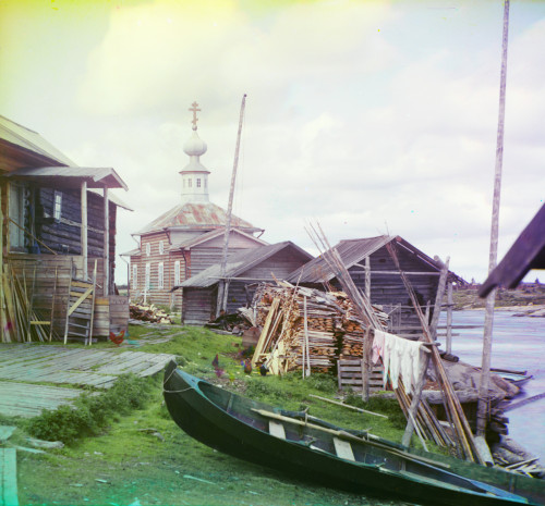 Russia: Fishing Village. /Nfishing Village In Russia. Photograph By Sergei Prokudin-Gorskii, C1915. Poster Print by Granger Collection - Item # VARGRC0124988