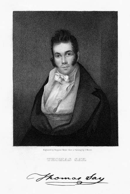 Thomas Say (1787-1834). /Namerican Entomologist. Stipple Engraving, American, 19Th Century, After A Painting, C1812, By Joseph Wood. Poster Print by Granger Collection - Item # VARGRC0037146