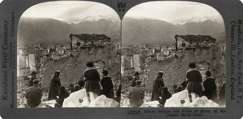 Wwi: Italy, C1917. /N'Mount Grappa And Ruins Of Quero, On The Italian Battle Front.' Stereograph, C1917. Poster Print by Granger Collection - Item # VARGRC0325189