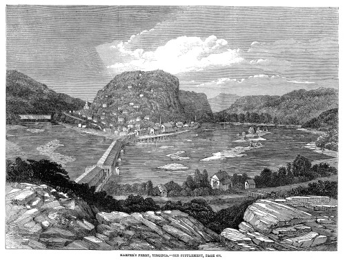 Harper'S Ferry, 1861. /Nview Of Harper'S Ferry, West Virginia. Wood Engraving, English, 1861. Poster Print by Granger Collection - Item # VARGRC0082558