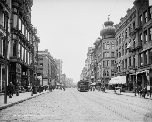 Massachusetts: Springfield. /Na View Of Main Street In Springfield, Massachusetts. Photograph, C1905. Poster Print by Granger Collection - Item # VARGRC0351453