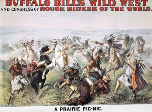 Buffalo Bill: Poster, 1894. /N"A Prairie Pic-Nic": Buffalo Bill Wild West Show Lithograph Poster, C1894. Poster Print by Granger Collection - Item # VARGRC0027203