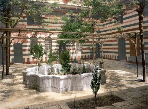 Syria: Damascus, C1895. /Nthe Court Of A House In Damascus, Syria. Photochrome, C1895. Poster Print by Granger Collection - Item # VARGRC0324469