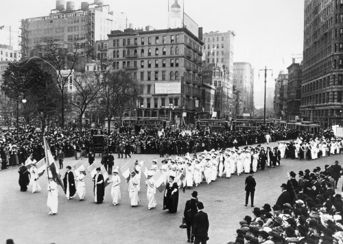 Women'S Rights Parade. /Na Women'S Rights Parade Near Madison Square Park In New York City, C1917. Poster Print by Granger Collection - Item # VARGRC0180472