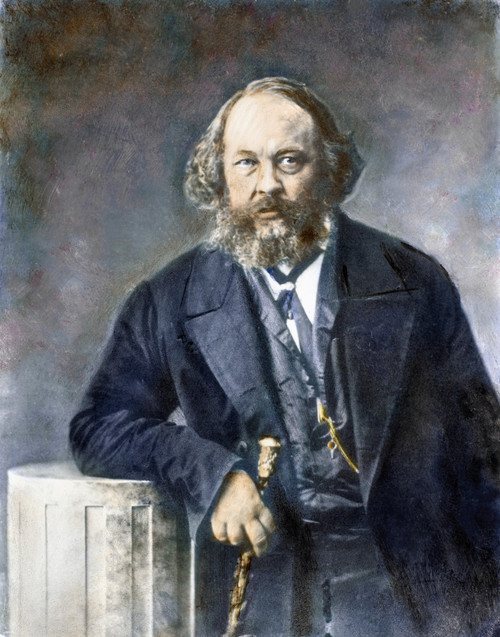 Mikhail Bakunin (1814-1876). /Nrussian Anarchist And Writer. Oil Over A Photograph, C1863, By Nadar. Poster Print by Granger Collection - Item # VARGRC0088756