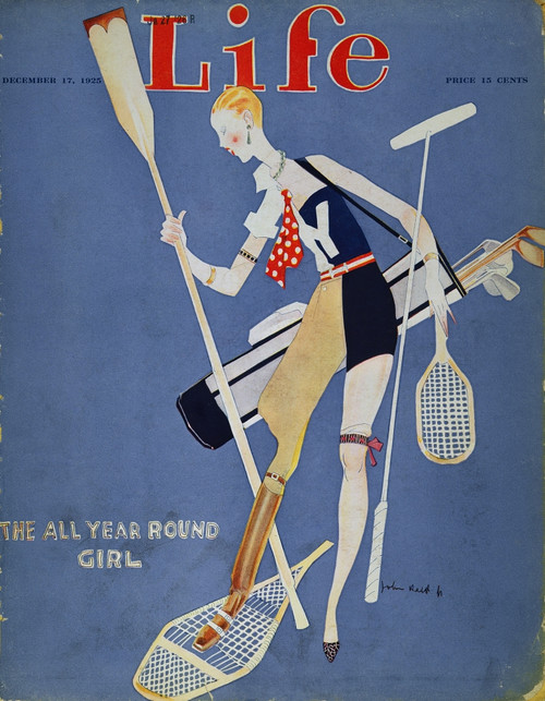 Held: Year Round Girl, 1925. /N'The All Year Round Girl.' 'Life' Magazine Cover, 1925, By John Held, Jr. Poster Print by Granger Collection - Item # VARGRC0030620