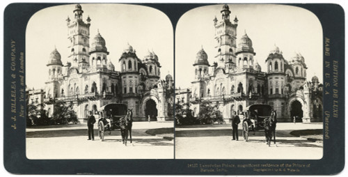 India: Laxmi Vilas Palace. /N'Luxmivilas Palace, Magnificent Residence Of The Prince Of Baroda, India.' Stereograph, C1907. Poster Print by Granger Collection - Item # VARGRC0323280