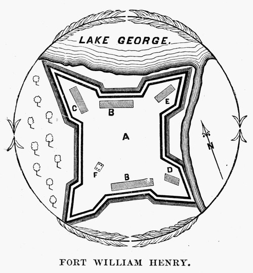 Fort William Henry, 1757. /Nplan Of Fort William Henry On Lake George, New York, 1757. Poster Print by Granger Collection - Item # VARGRC0062135