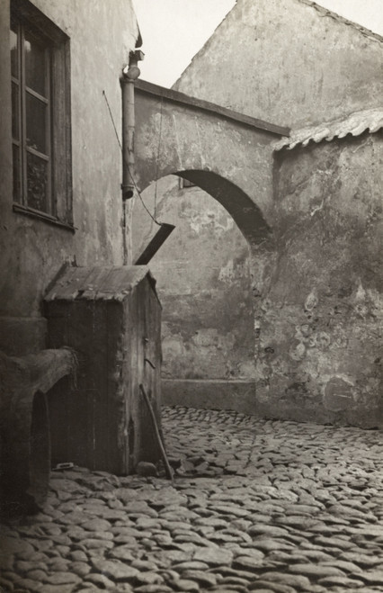 Latvia: Riga, C1910. /Na Cobblestone Street In Riga, Latvia. Photograph, C1910. Poster Print by Granger Collection - Item # VARGRC0351579