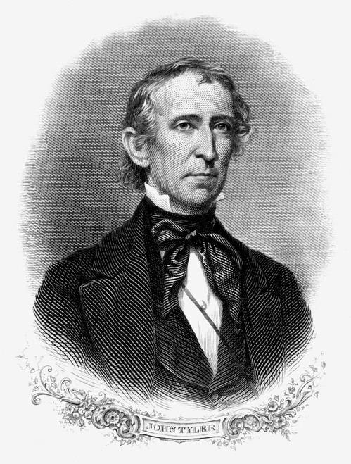 John Tyler (1790-1862). /Ntenth President Of The United States. Engraving, 19Th Century. Poster Print by Granger Collection - Item # VARGRC0062246