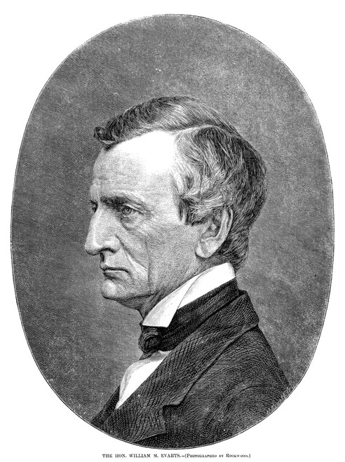 William Evarts (1818-1901). /Namerican Statesman And Lawyer. Engraving, 1876. Poster Print by Granger Collection - Item # VARGRC0350101
